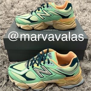 New Balance 9060 Sweetgrass Deep Ocean. Womens 8